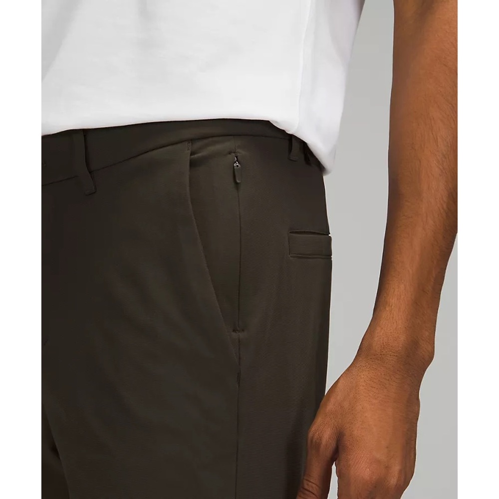 lululemon athletica Commission Slim-Fit Pant 30”L Warpstreme - Darks Olive - Picture 3 of 9